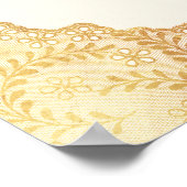 Emerald Floral Gold Muslim Wedding Welcome Poster (Hoek)