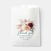 Emerald Floral Wedding Bedankt Bag Bedankzakje (Voorkant)