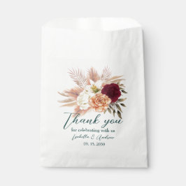 Emerald Floral Wedding Bedankt Bag Bedankzakje