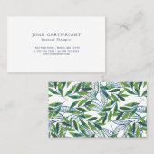 Emerald Foliage Pattern - Therapeut Visitekaartje (Voorkant / Achterkant)