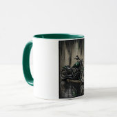 Emerald Forest Bobber Mozaïek Kunstmok Mok (Voorkant links)