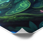 Emerald Forest Goddess – Enchanted Nature Queen Poster (Hoek)