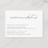 Emerald Forest Groene Bruiloft Accommodaties Informatiekaartje (Voorkant)