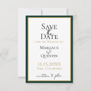 Emerald Forest Save the Date Aankondiging