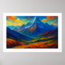 Emerald Forest Watercolor Canvas Poster