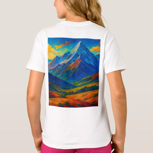 Emerald Forest Watercolor Canvas T-shirt (Achterkant)