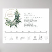Emerald Forest Wedding-poster Poster (Voorkant)