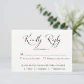 Emerald Forest Wedding RSVP-kaart RSVP Kaartje (Staand voorkant)