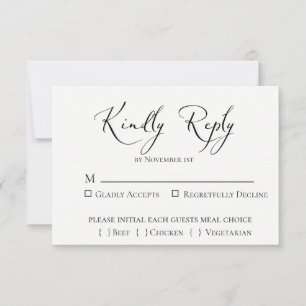 Emerald Forest Wedding RSVP-kaart RSVP Kaartje