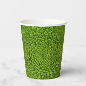Emerald Fractal Bloem Papieren Bekers (Achterkant)