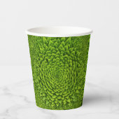 Emerald Fractal Bloem Papieren Bekers (Voorkant)