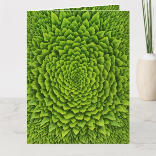 Emerald Fractal Bloom Kaart (Voorkant)