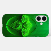 Emerald Framed Rozen Art Hoesje-Mate iPhone Case (Achterkant (horizontaal))