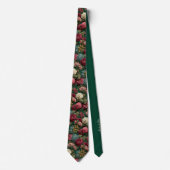 Emerald Garden Vintage Floral Wedding Stropdas (Voorkant)