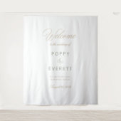 Emerald Garden Wedding Welcome Tapestry Sign Wandkleed (Voorkant)