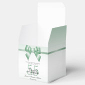 Emerald Gem Bow & Ribbon 55th Wedding Jubileum Bedankdoosjes (Geopend)