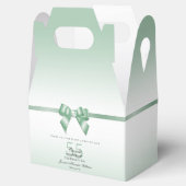 Emerald Gem Bow & Ribbon 55th Wedding Jubileum Bedankdoosjes (Geopend)