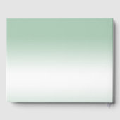 Emerald Gem Bow & Ribbon 55th Wedding Jubileum Gastenboek (Achterkant)