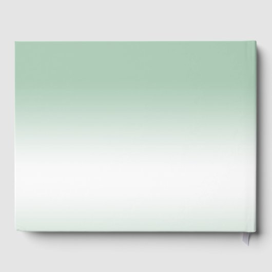 Emerald Gem Bow & Ribbon 55th Wedding Jubileum Gastenboek (Achterkant)