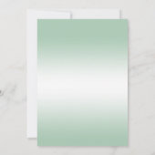 Emerald Gem Bow & Ribbon 55th Wedding Jubileum Save The Date (Achterkant)