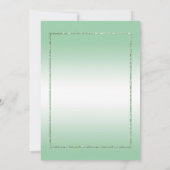 Emerald Gem & Glitter 55th Wedding Kaart (Achterkant)