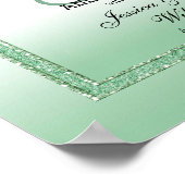 Emerald Gem & Glitter 55th Wedding Poster (Hoek)