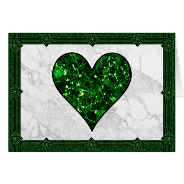 Emerald Gem Heart (Voorkant Horizontaal)