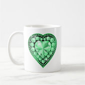 Emerald Gem Heart Koffiemok (Links)