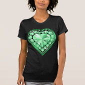 Emerald Gem Heart T-shirt (Voorkant)