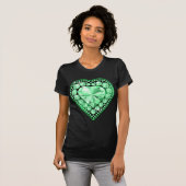 Emerald Gem Heart T-shirt (Voorkant volledig)