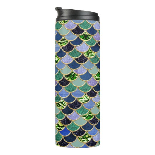 Emerald Gem Zeemeermin Schalen Thermosbeker (Geroteerd rechts)