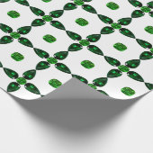 Emerald Gemstone Art, Green Cadeaupapier (Hoek)