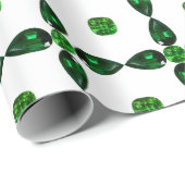 Emerald Gemstone Art, Green Cadeaupapier (Rol Hoek)