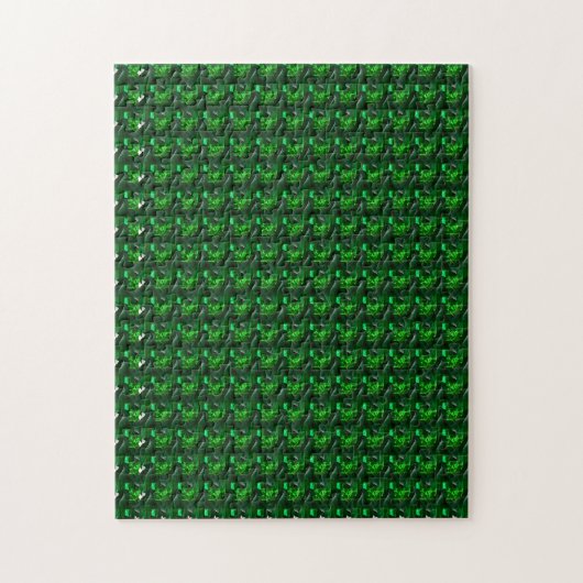 Emerald Gemstone Art, Green Legpuzzel (Verticaal)