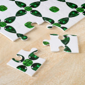 Emerald Gemstone Art, Green Legpuzzel (Zijkant)