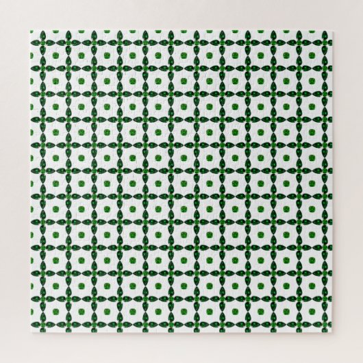 Emerald Gemstone Art, Green Legpuzzel (Verticaal)