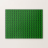 Emerald Gemstone Art, Green Legpuzzel (Horizontaal)