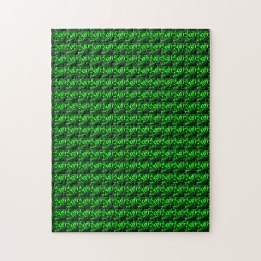 Emerald Gemstone Art, Green Legpuzzel (Verticaal)