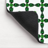 Emerald Gemstone Art, Green Muismat (Hoek)