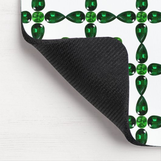 Emerald Gemstone Art, Green Muismat (Hoek)