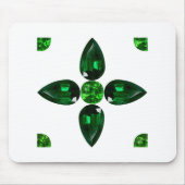 Emerald Gemstone Art, Green Muismat (Voorkant)