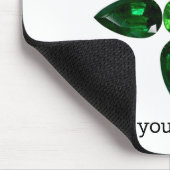 Emerald Gemstone Art, Green Muismat (Hoek)