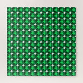 Emerald Gemstone, Birthstone May, Light Green Legpuzzel (Horizontaal)