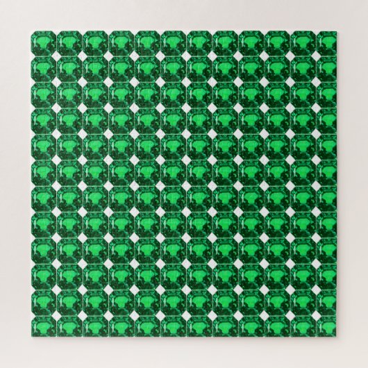 Emerald Gemstone, Birthstone May, Light Green Legpuzzel (Verticaal)