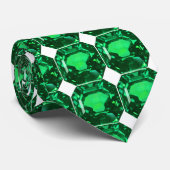 Emerald Gemstone, Birthstone May, Light Green Stropdas (Opgerold)