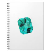 Emerald Gemstone, gedrukt op Notitieboek (Voorkant)