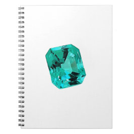 Emerald Gemstone, gedrukt op Notitieboek