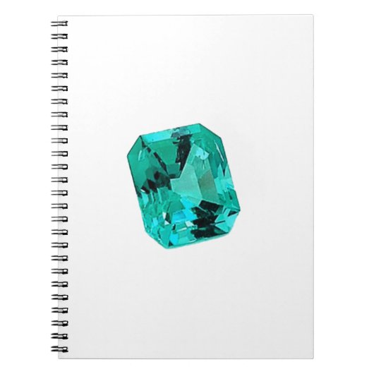 Emerald Gemstone, gedrukt op Notitieboek (Voorkant)