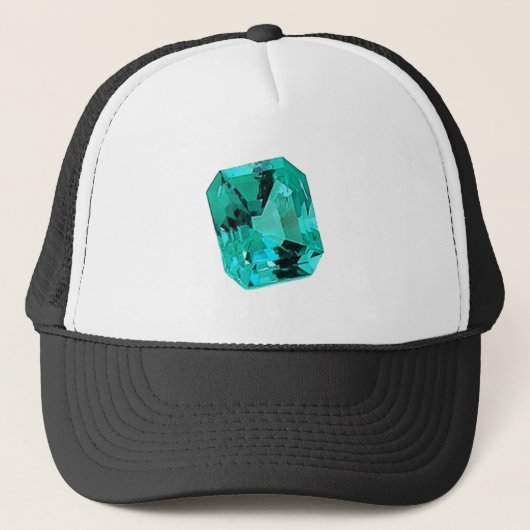Emerald Gemstone, gedrukt op Trucker Pet (Voorkant)
