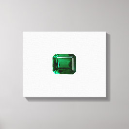 Emerald Gemstone Green Canvas Afdruk